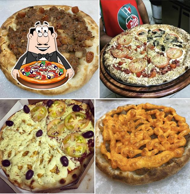 Consiga diferentes tipos de pizza