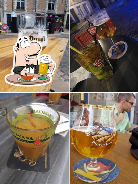 Commandez une pinte de bière blonde ou brune