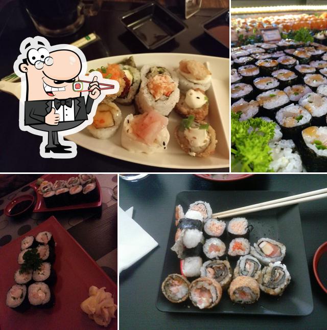 Experimente diferentes opções de sushi