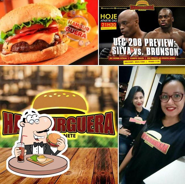 Delicie-se com um hambúrguer no Hamburguera Lanches