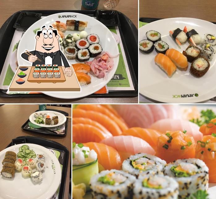 Prove diferentes opções de sushi