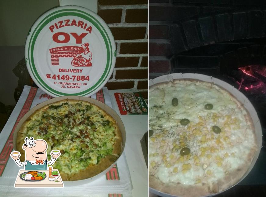 Comida em Oy Pizzaria