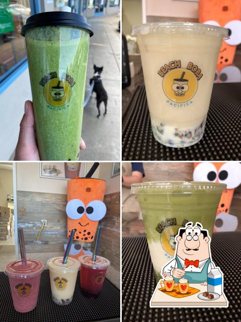 Check out different drinks available at Beach Boba