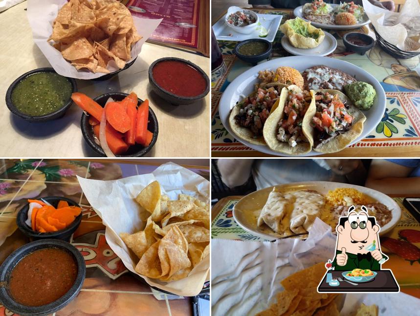 Food at Emiliano's Mexican Restaurant