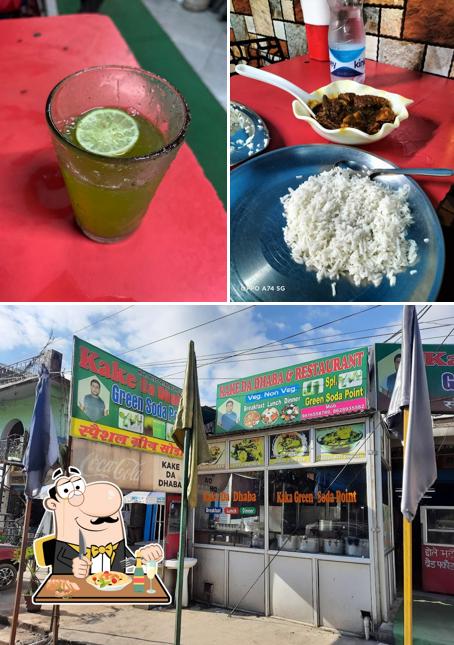 The photo of food and exterior at Kake Da Dabha & Restaurant,Green Soda Point