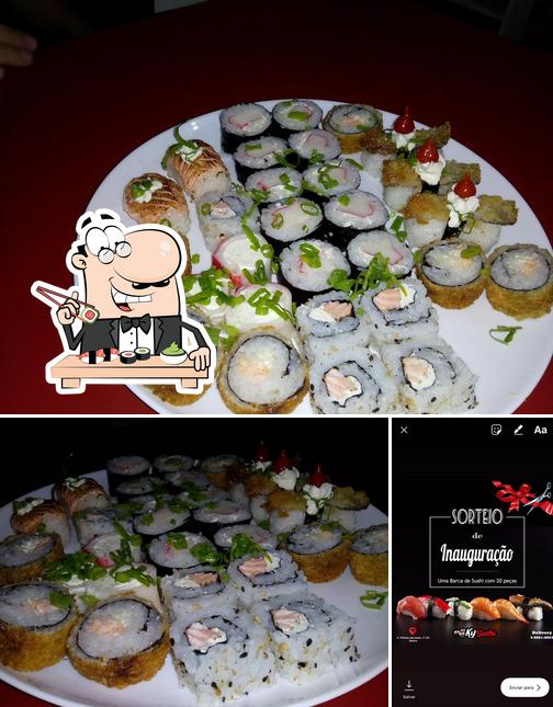 Escolha diversas opções de sushi