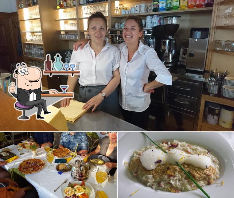 La foto di interni e cibo da Ristorante Pizzeria Kirchsteiger