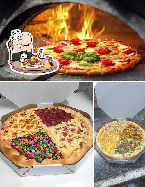 Experimente pizza no Point do café