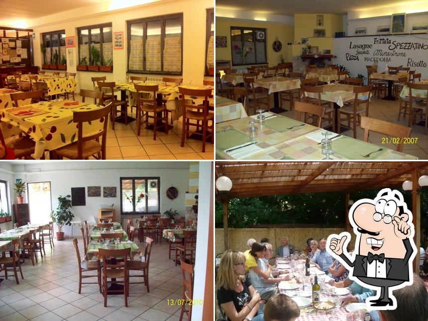 Gli interni di Trattoria Vichi