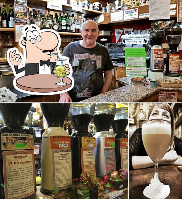 Tra le diverse cose da La Bottega Del Caffè si possono trovare la bevanda e bancone da bar