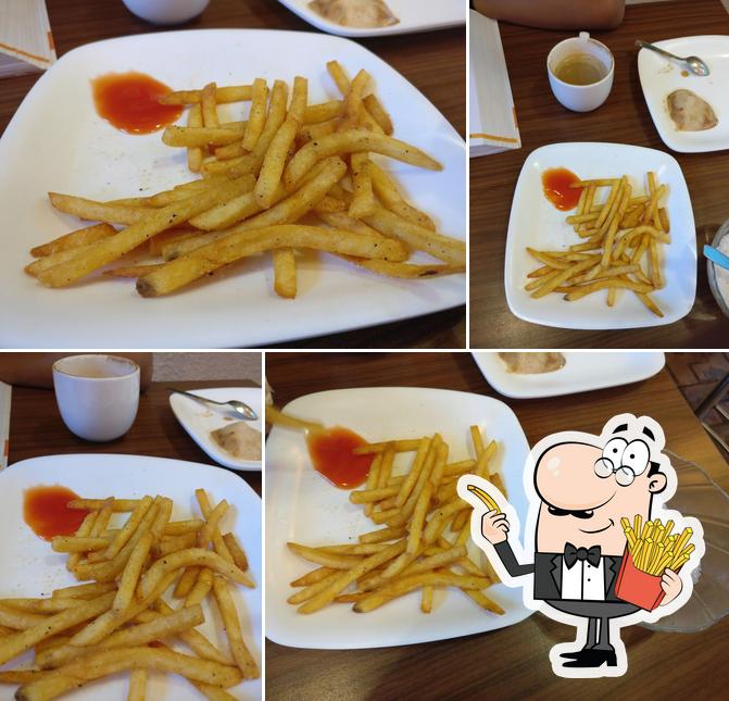 Try out French fries at Fusion Cakes And Coffee