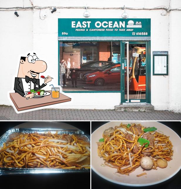 This is the photo showing food and exterior at East Ocean