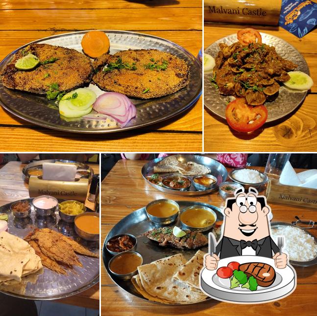 Malvani Castle offers meat dishes