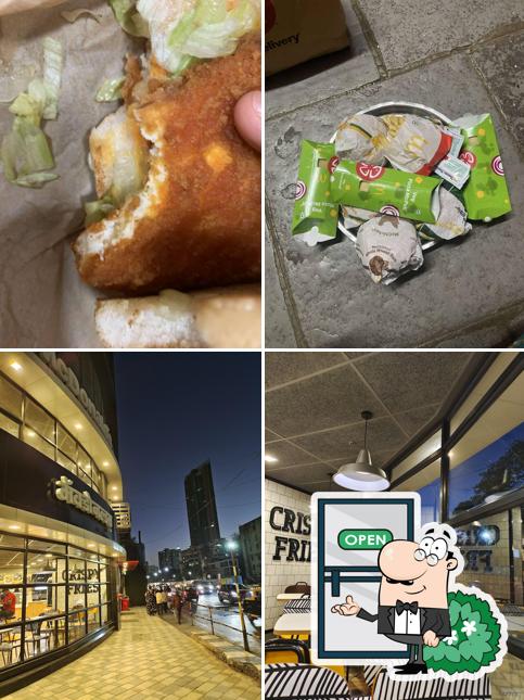 This is the photo depicting exterior and food at McDonald's