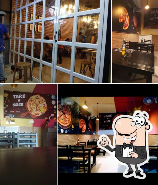 The interior of Pizza Land