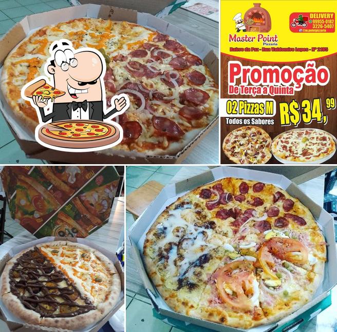 No Master Point Pizzaria, você pode provar pizza