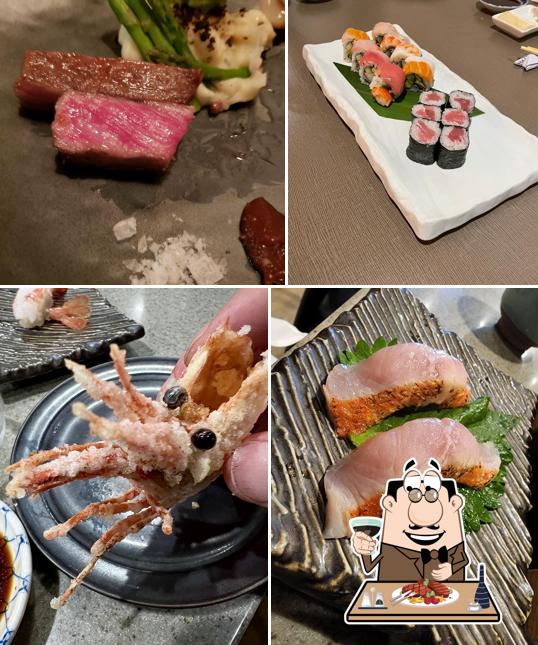 Попробуйте мясные блюда в "Shimogamo Japanese Restaurant"