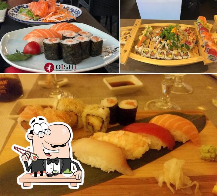 Les sushi sont disponibles à Oishi Sushi Aosta