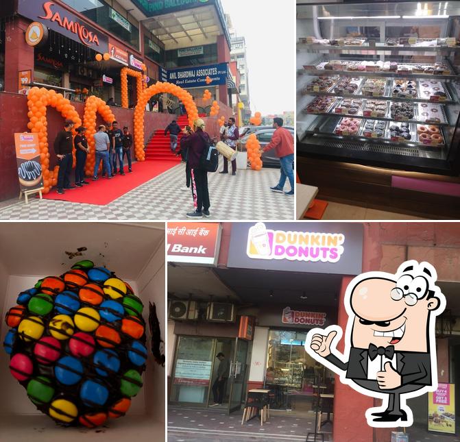 See this pic of Dunkin Donuts