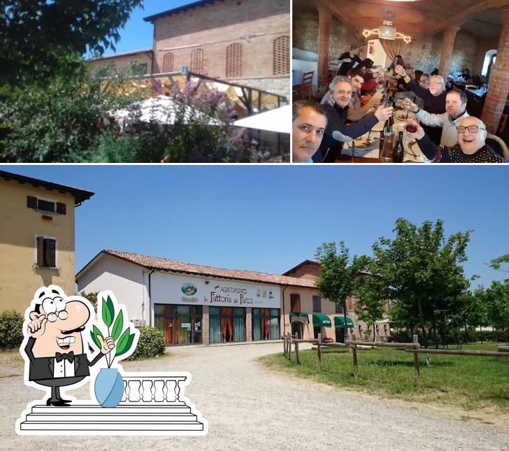 Guarda la foto che raffigura la esterno e bancone da bar di Agriturismo La Fattoria del Parco