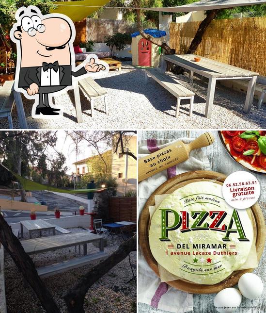 Comptoir-Terrasse Pizza Del Miramar Banyuls sur Mer