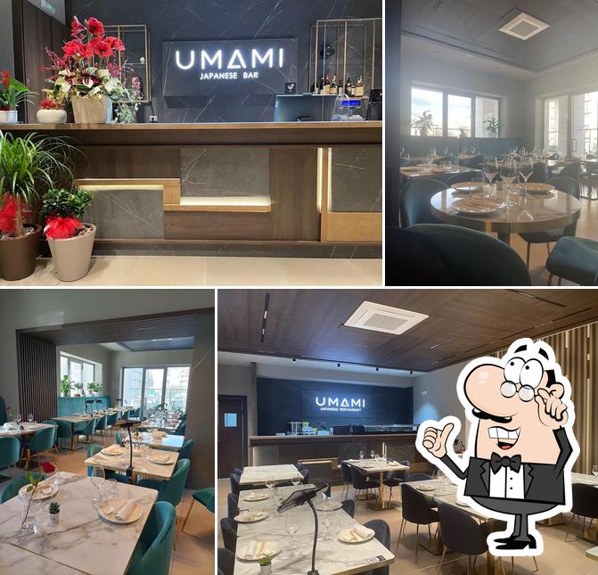 Gli interni di Umami Japanese restaurant