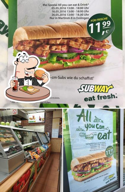 Probiert einen Burger bei Subway