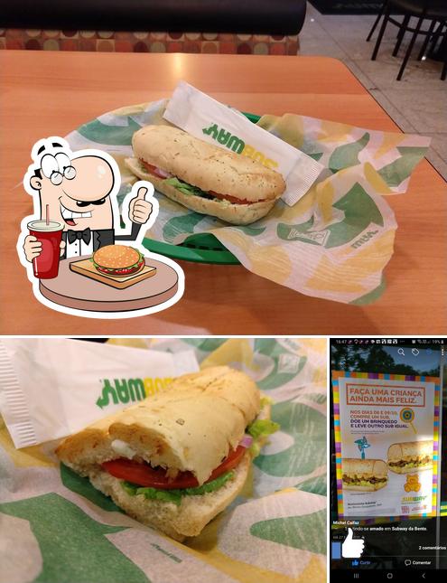 Peça um hambúrguer no Subway