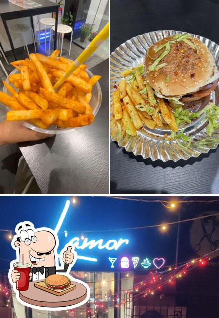 Order a burger at L'amor