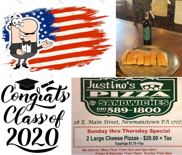 Justino's Pizza in Newmanstown Restaurant menu and reviews