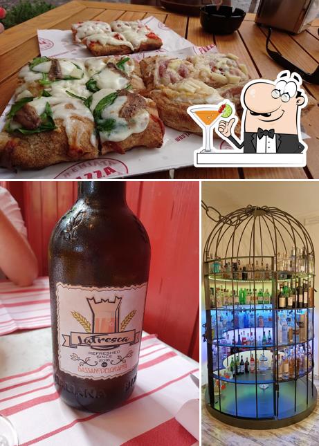 Parmi les différentes choses de la boire et la nourriture, une personne peut trouver sur Premiata Fabbrica Pizza