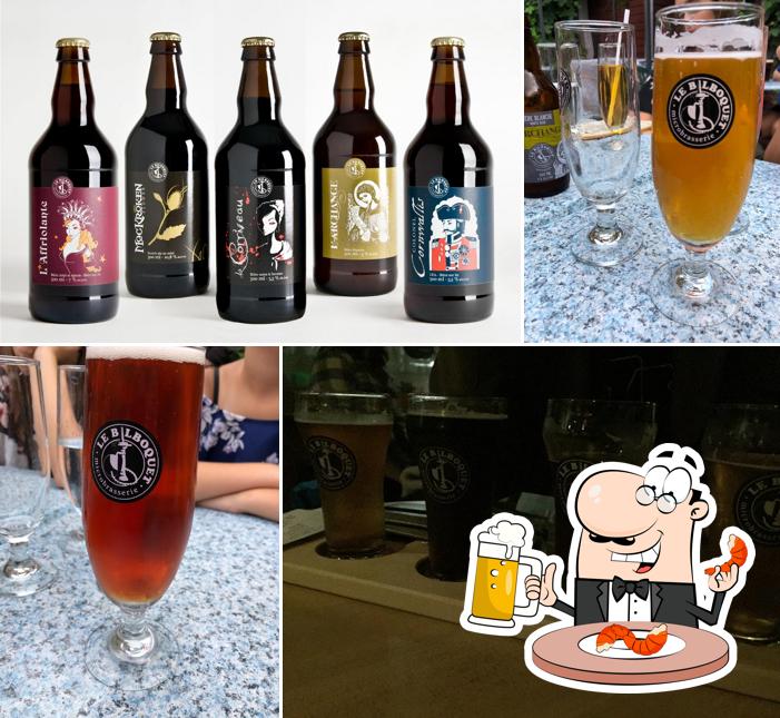 Vous pouvez prendre une pinte de bière blonde ou brune