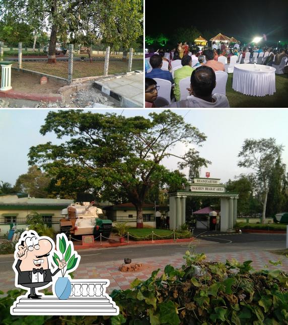 Check out the image depicting exterior and interior at The Palm Grove Officers Institute