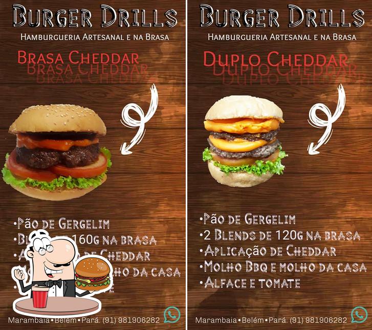 Os hambúrgueres do Burger Drills irão saciar diferentes gostos