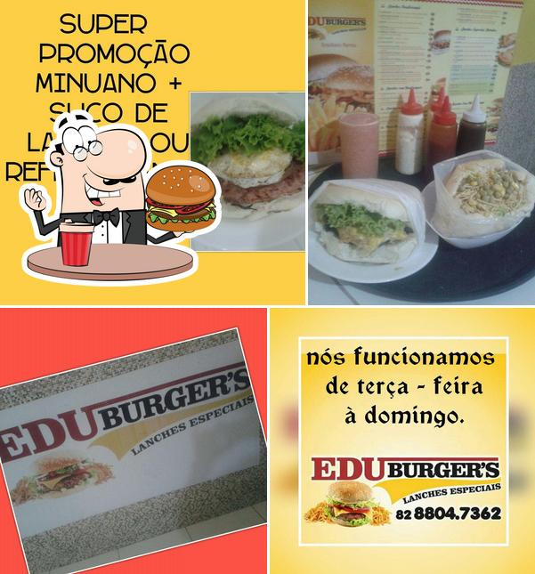 Consiga um hambúrguer no Eduburger's