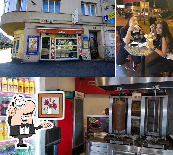 Gli interni di Fast Food Adria