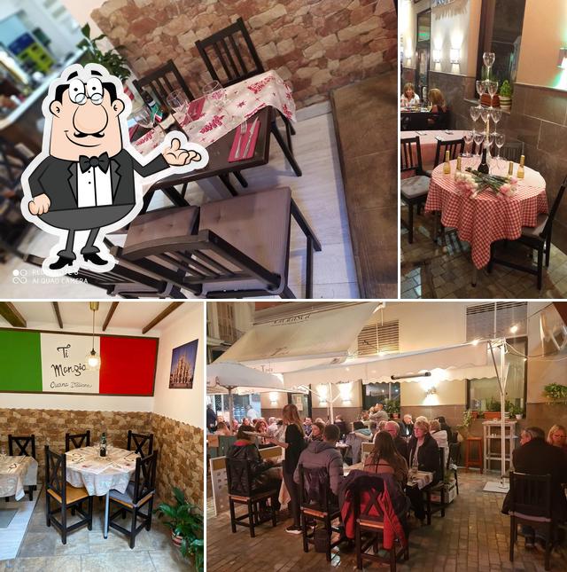 El interior de Restaurante Italiano "Ti mangio"