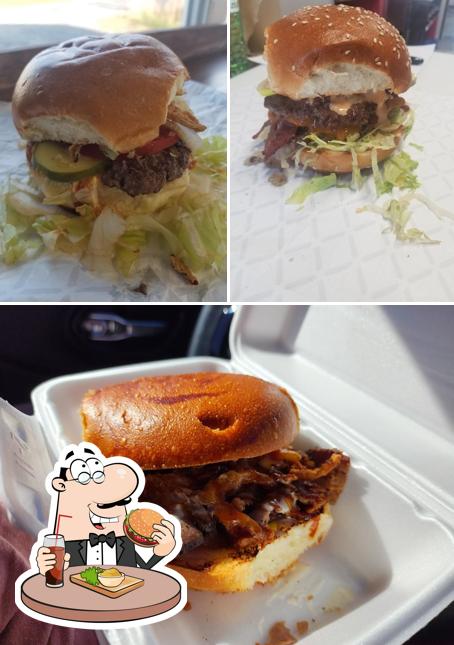 Get a burger at Samuel's Sammiches and Filipino BBQ Inc