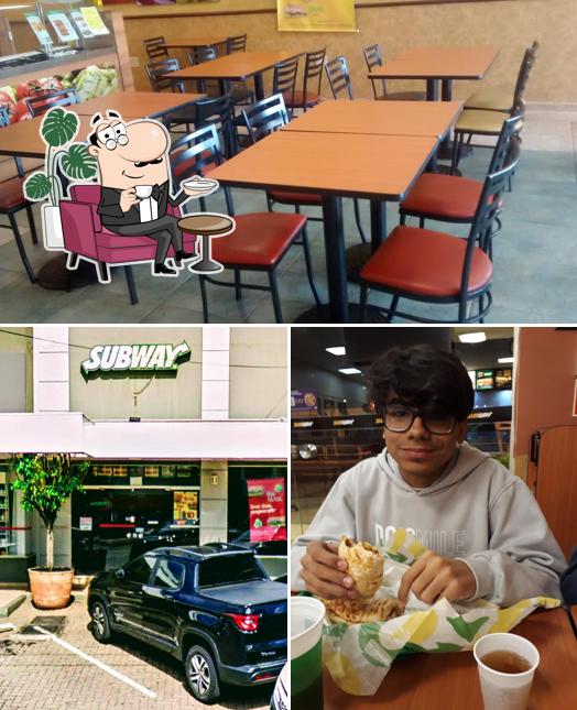 O interior do Subway