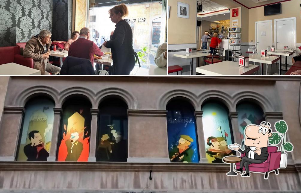 Jetez un coup d’oeil à l’image représentant la intérieur et nourriture concernant Bar Siena