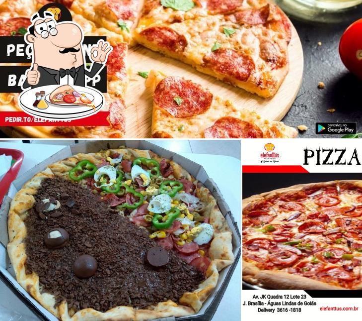 Consiga diversos tipos de pizza
