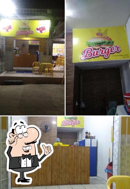 O interior do King Burger