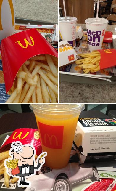 Order French fries at McDonald's