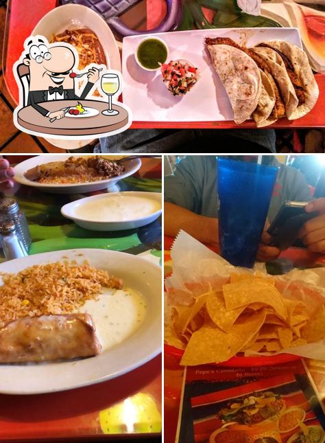 Food at Pepe's Mexican Restaurant