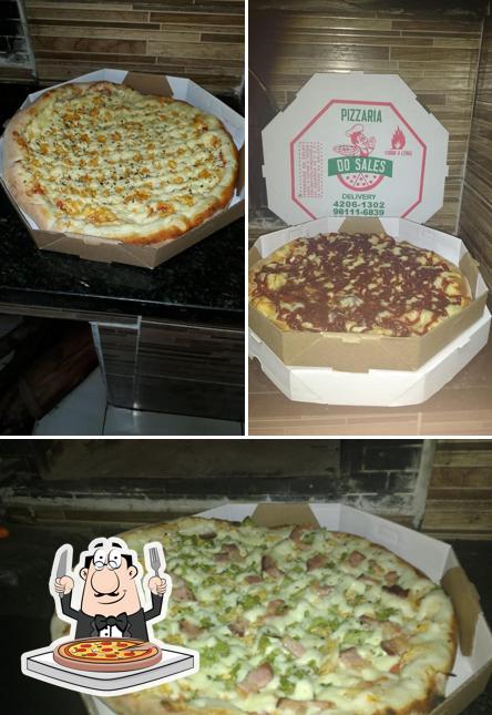 Experimente pizza no Pizzaria Do Sales