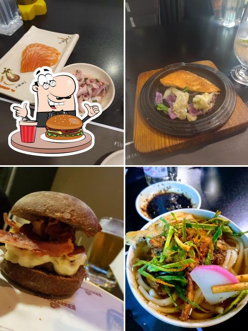 Experimente um hambúrguer no Sugoi Kansha Japanese Restaurant