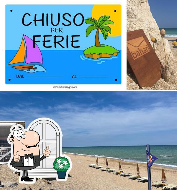 L'area esterna è una caratteristica importante di Bahari Cafè