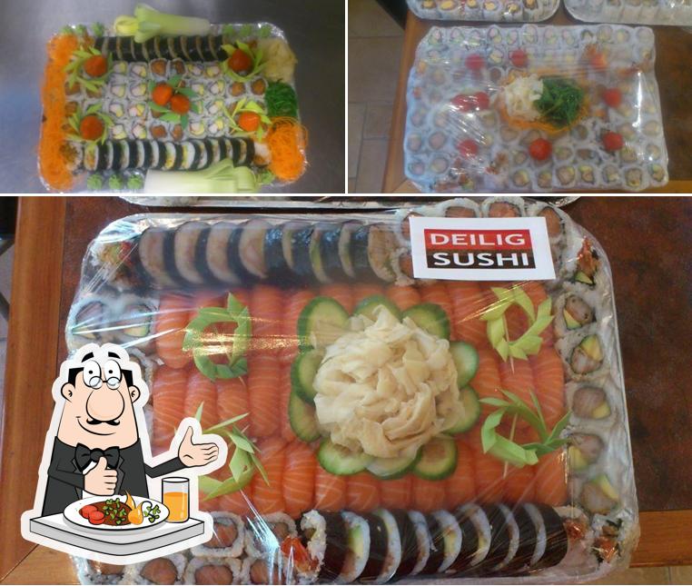Comida en Deilig Sushi