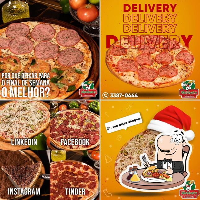 Peça diversos tipos de pizza