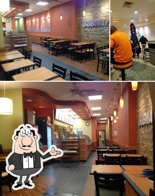 El interior de Subway